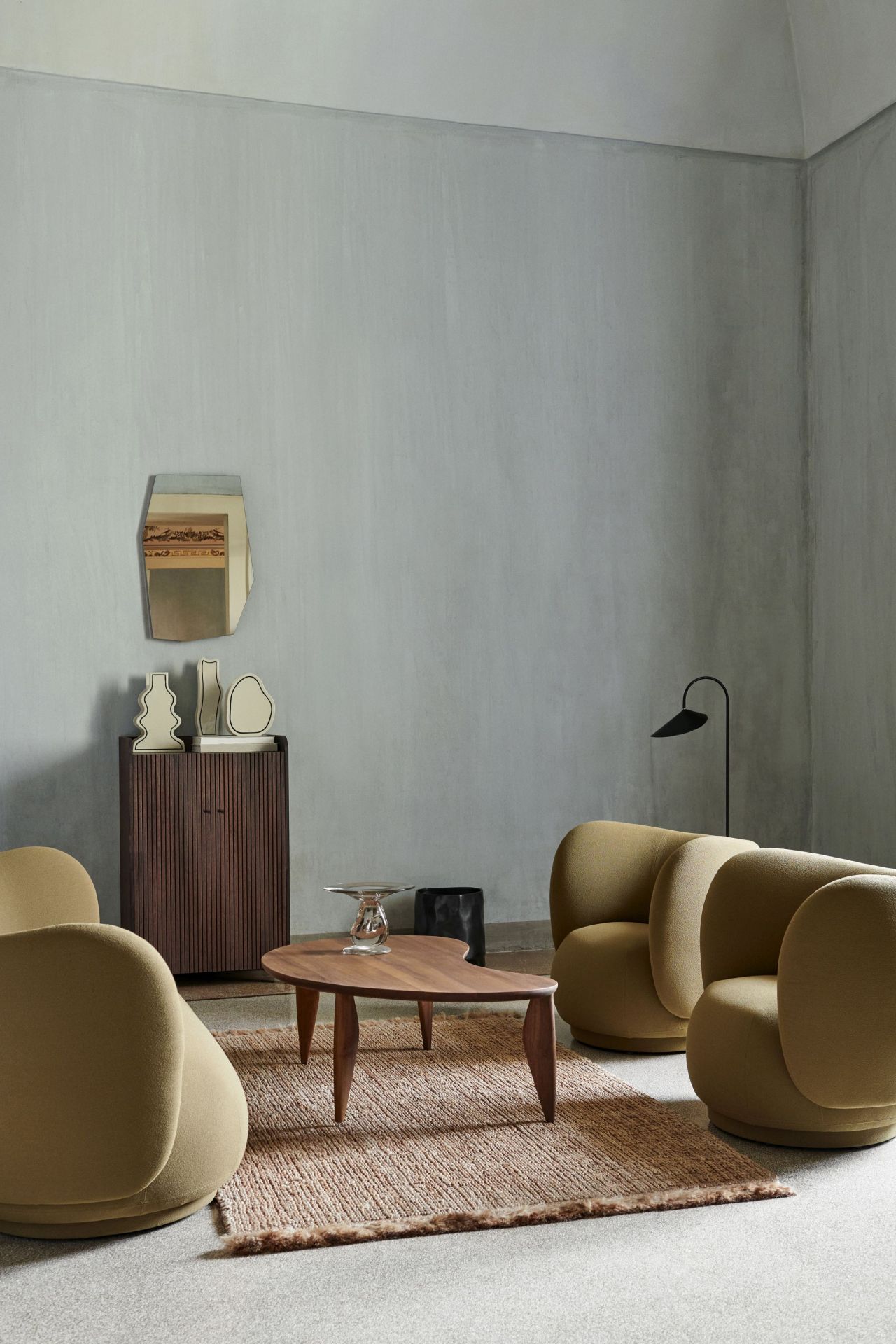Feve Coffee Table noyer huilé Ferm Living