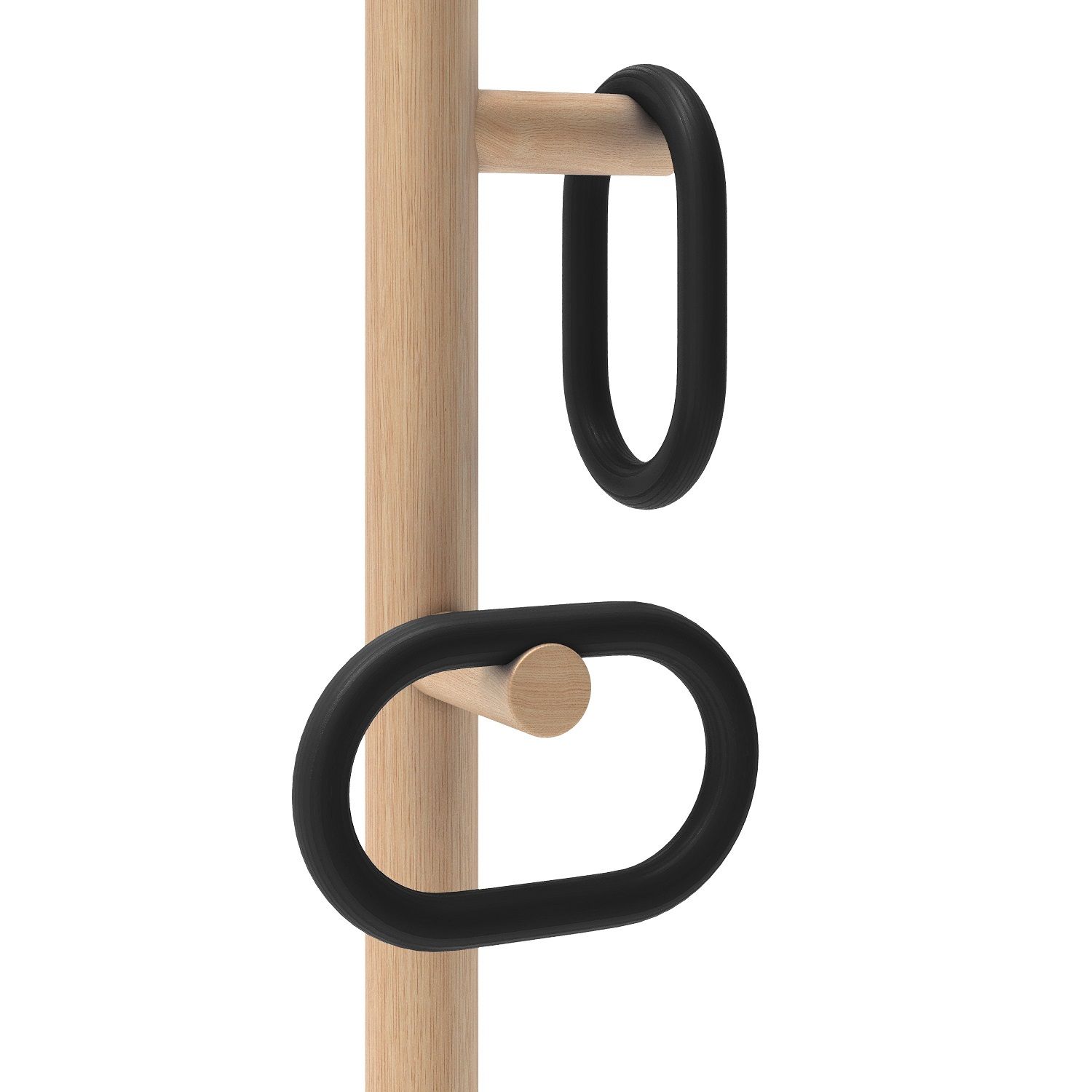 Fernand Coat Stand Porte-manteau Hartô Chêne / Noir