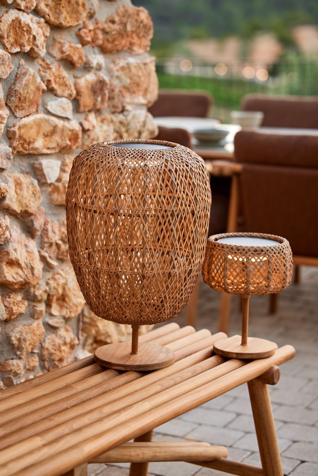 Illusion Glow Outdoor Lampe de table petite Cane-Line
