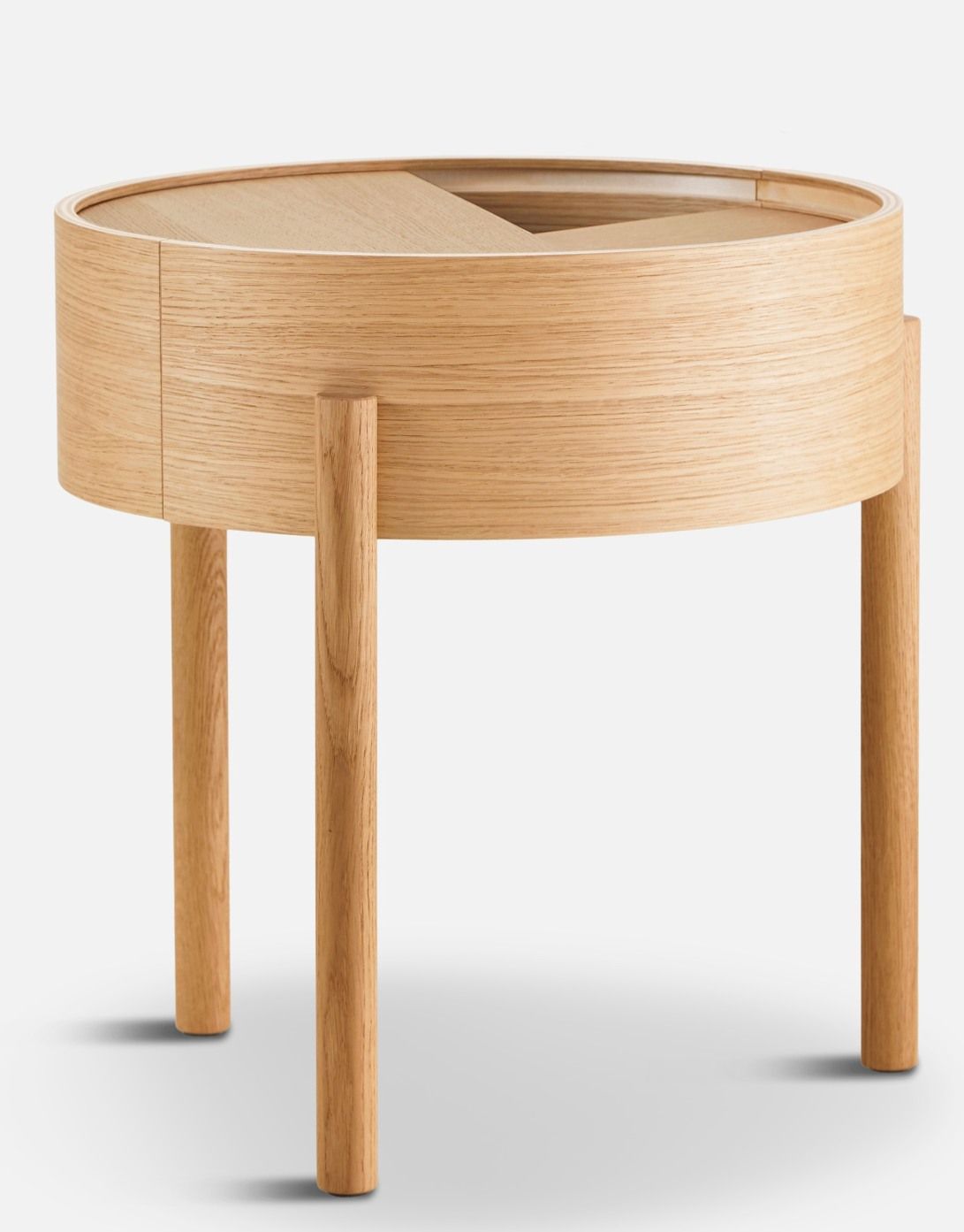 Arc Table d'appoint Chêne huilé Ø 42 cm Woud