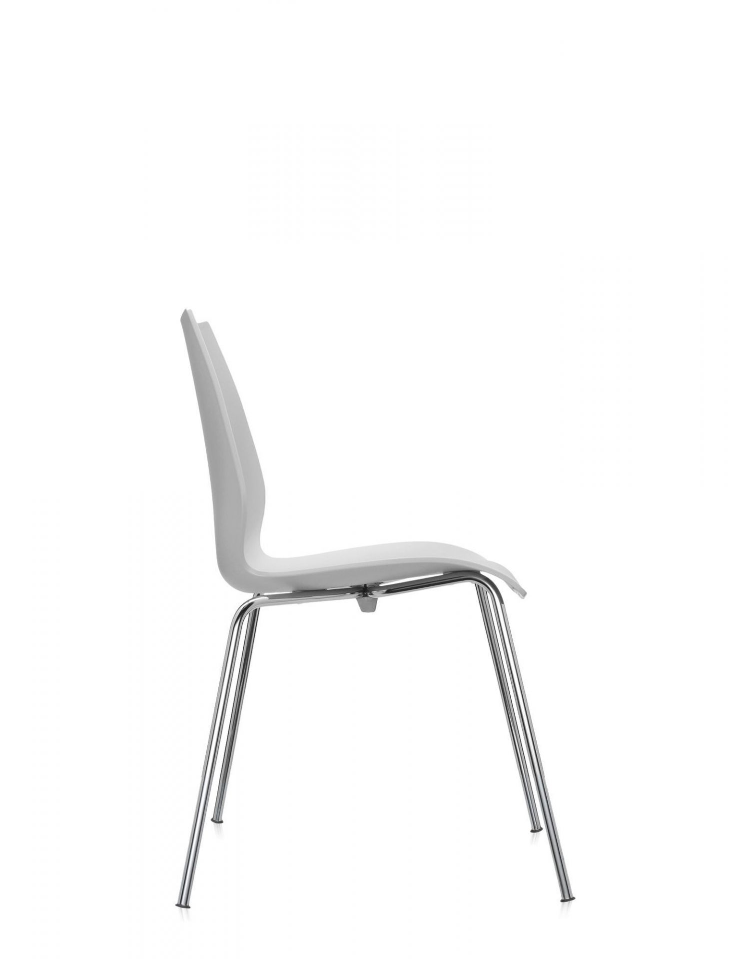 Maui Chaise sans Accoudoirs Kartell zinc blanc
