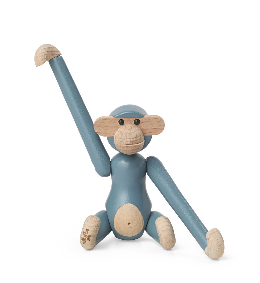 Affe Singe mini-figurine en bois colorée Kay Bojesen Vintage bleu Affe Singe mini-figurine en bois colorée Kay Bojesen Vintage bleu