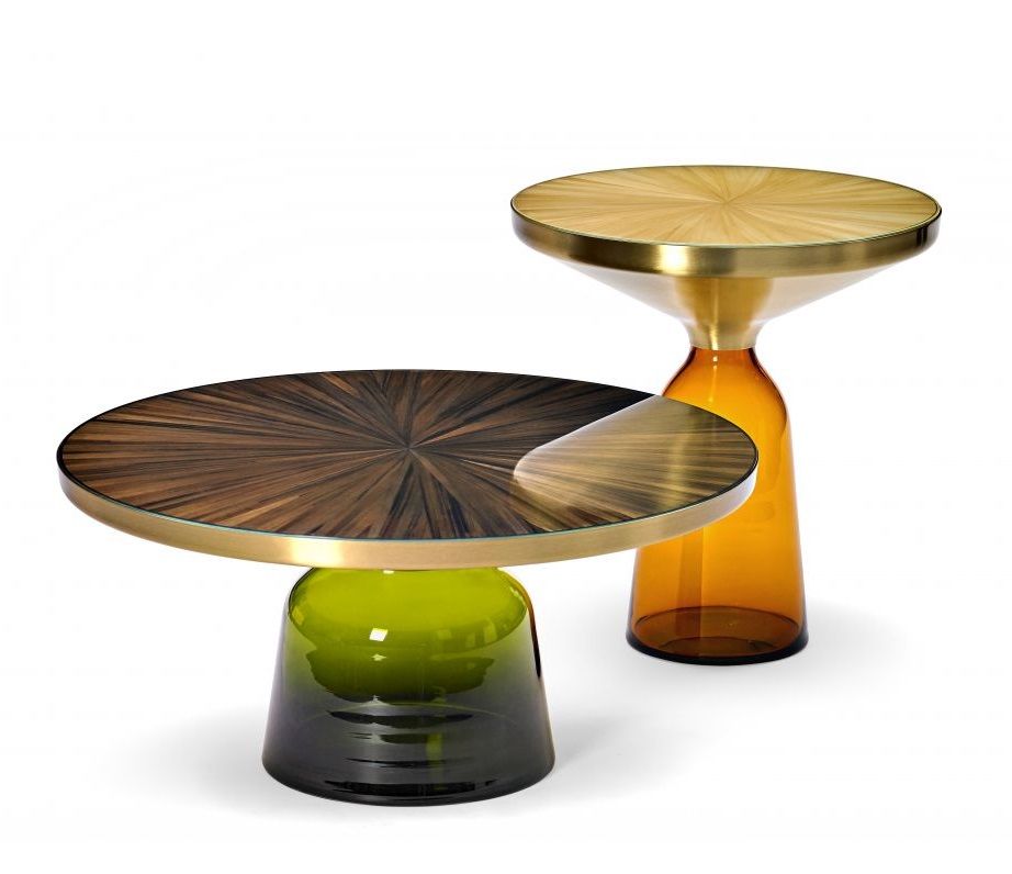 Plateau de table en marqueterie de paille pour Bell Coffee Table ClassiCon