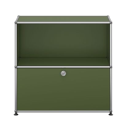 USM Haller Buffet M62 1 rabat / 1 ouverture - Vert olive
