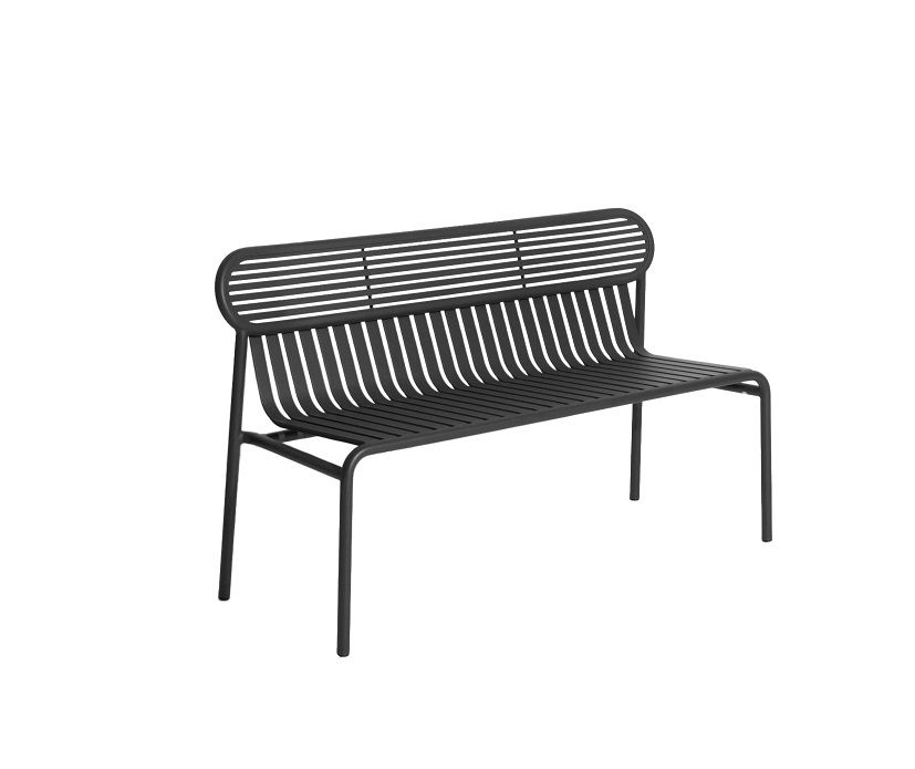 Week-End Garden Bench Banc avec dossier Petite Friture