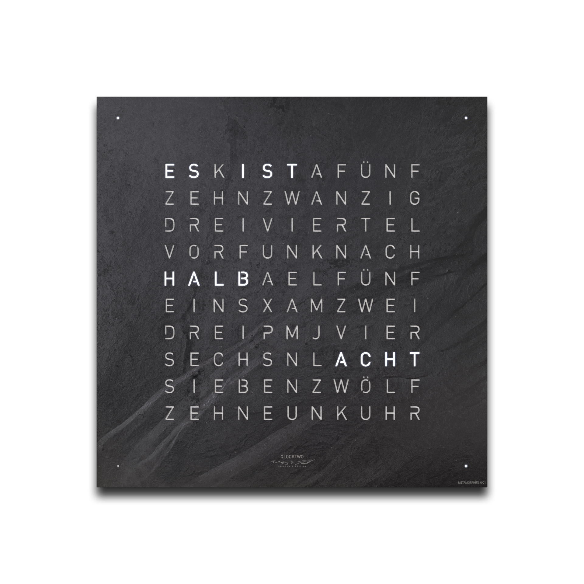 Cache avant pour l'horloge murale Earth 45 QLOCKTWO