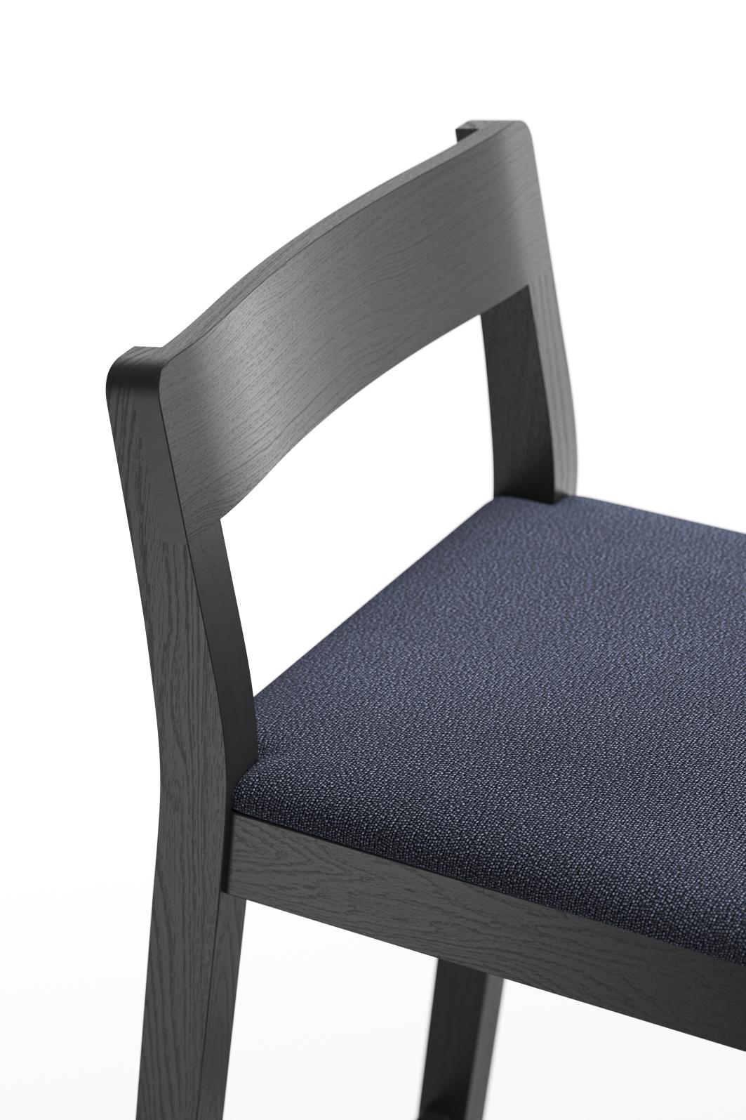 Sit tabouret de bar en bois avec coussin d'assise Zeitraum