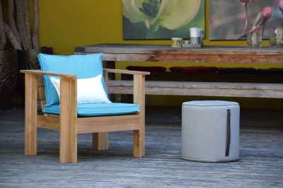Batten Coussin pour Fauteuil Lounge Turquoise Jan Kurtz