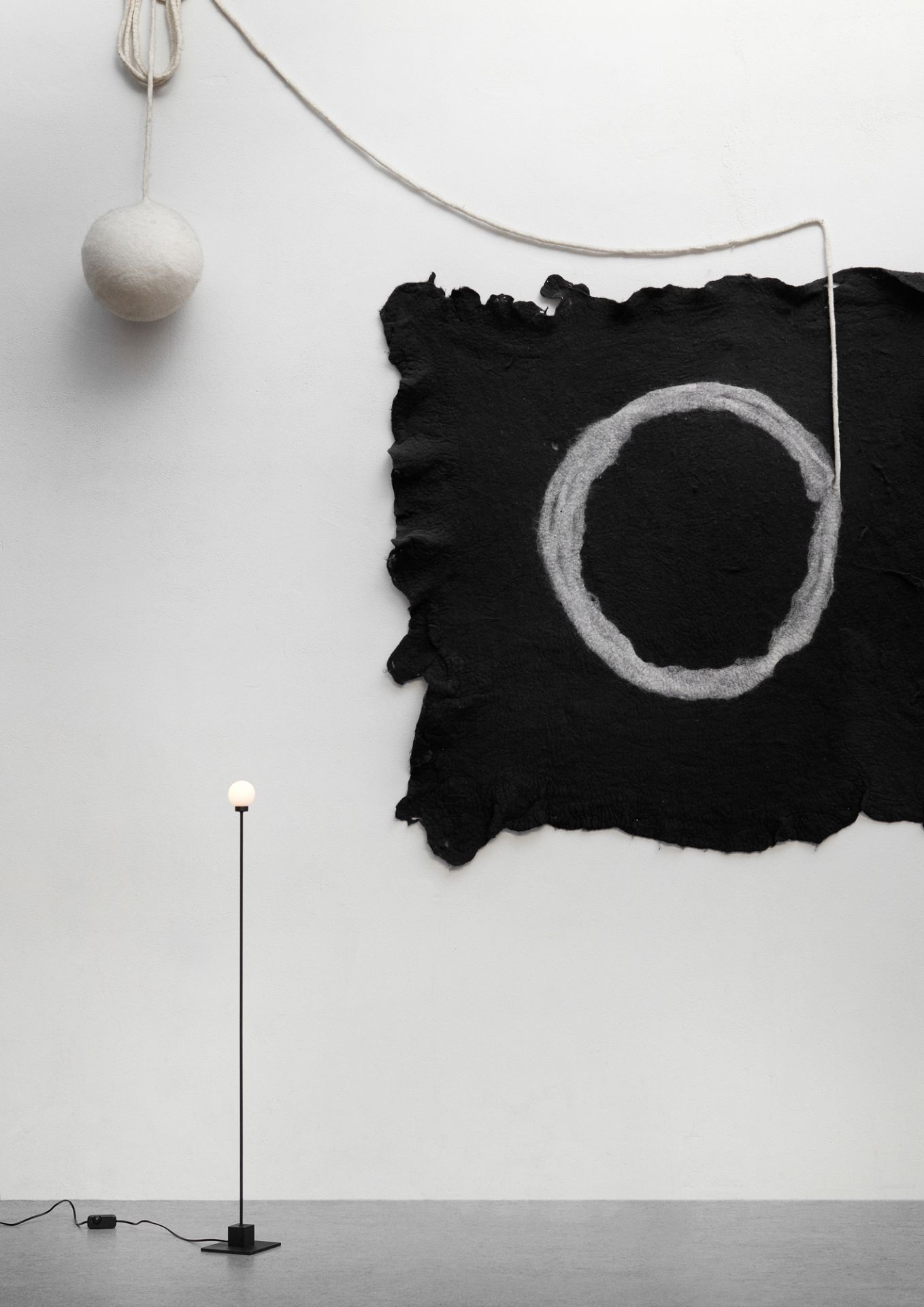 Snowball Floor lampadaire noir Northern