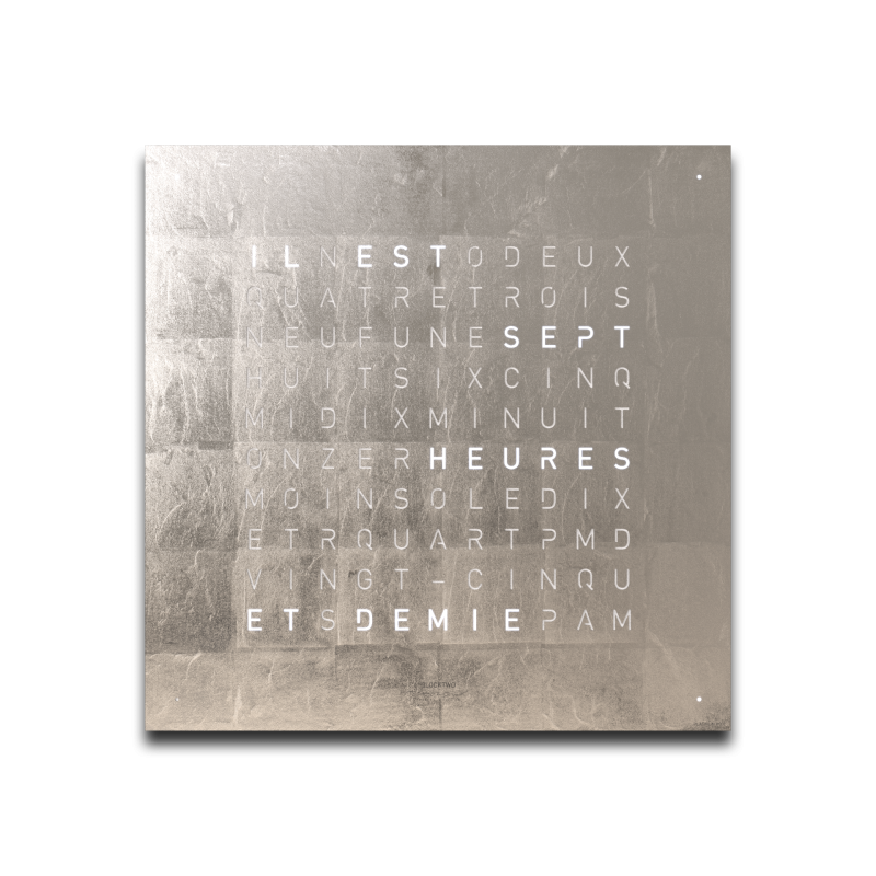 Cache avant pour l'horloge murale Earth 45 Français QLOCKTWO