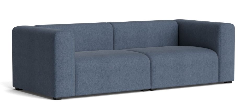 Mags Sofa 2,5-Sitzer in blau-grauem Stoffbezug, modernes Design für Wohnzimmer und Lounge.
