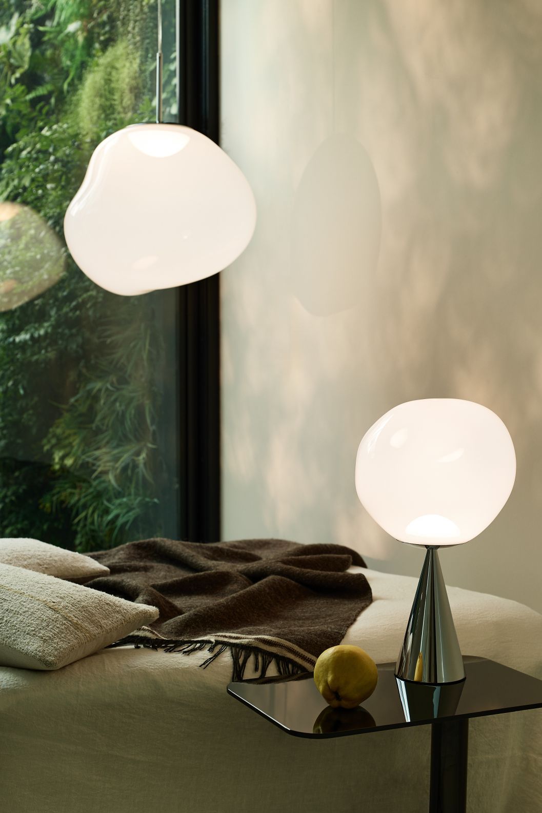 MELT Lampe suspendue LED Opal - Argent Tom Dixon