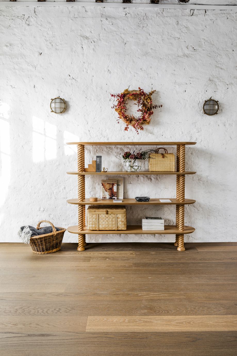 The Hansen Family Craft #80 Rope Shelf Étagère Hans Hansen
