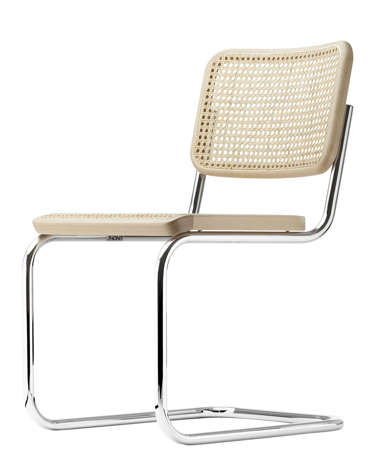 S 32 V Tube en acier Classique à bras oscillant libre CHROME/NATUREL Thonet COMBINAISON PRÉFÉRÉE