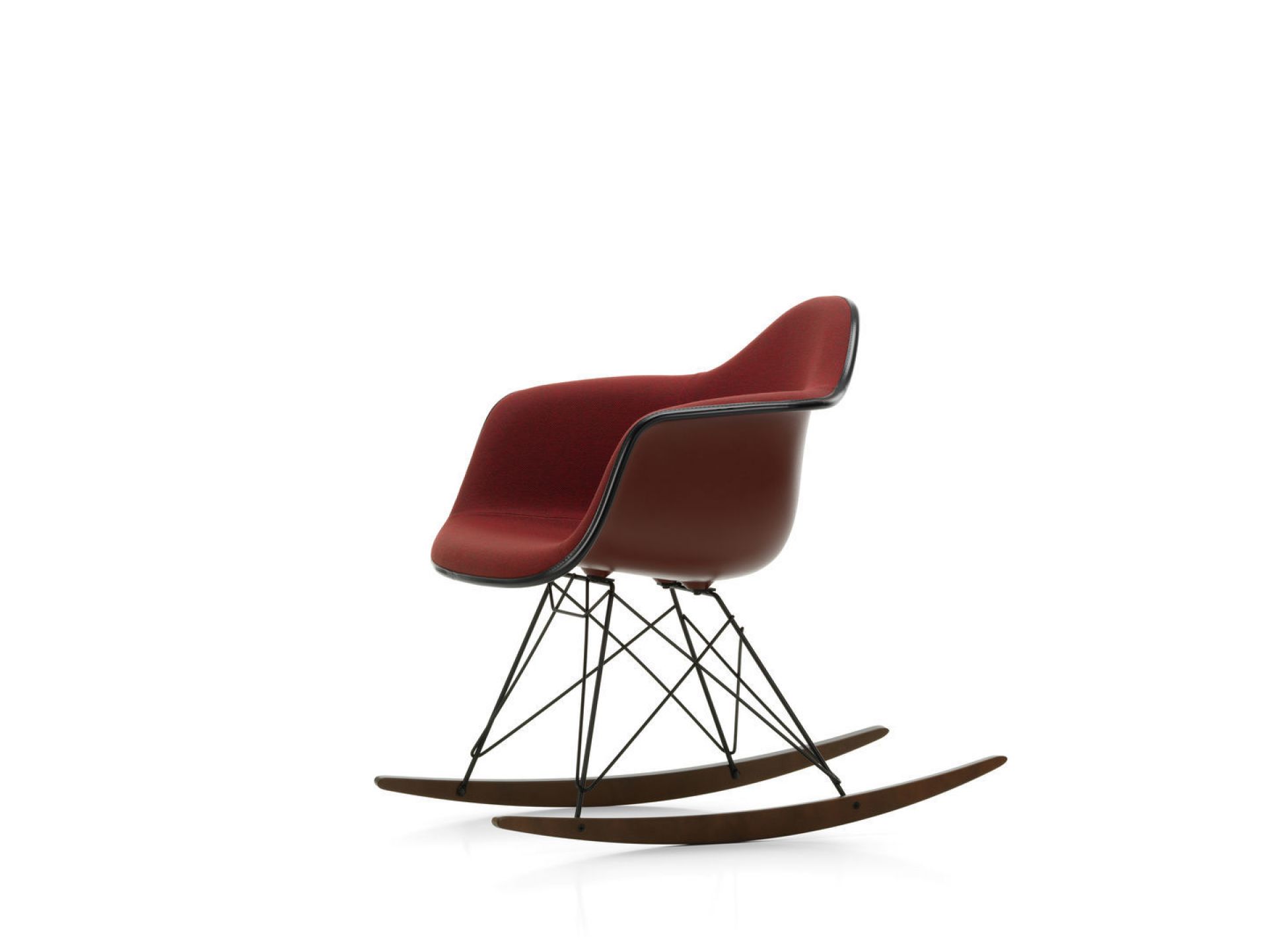 Eames Plastic Armchair RAR Fauteuil à bascule Entièrement rembourré Vitra