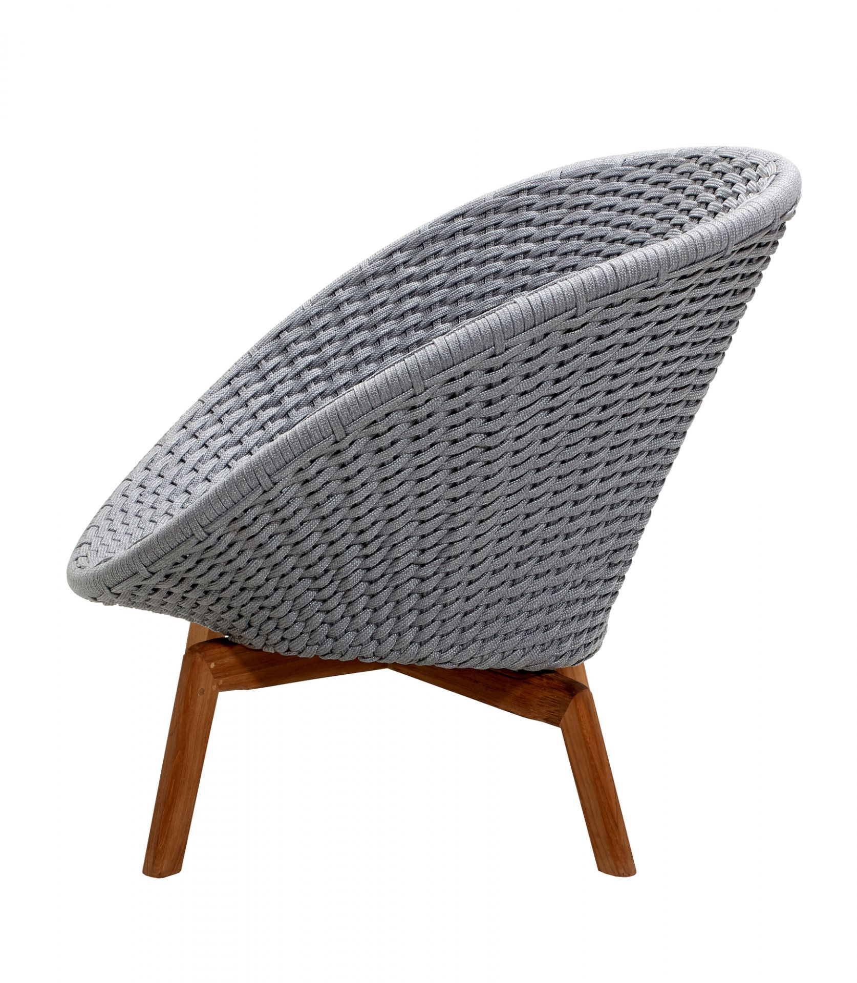 Peacock Outdoor Lounge chaise Rope Cane-Line gris clair