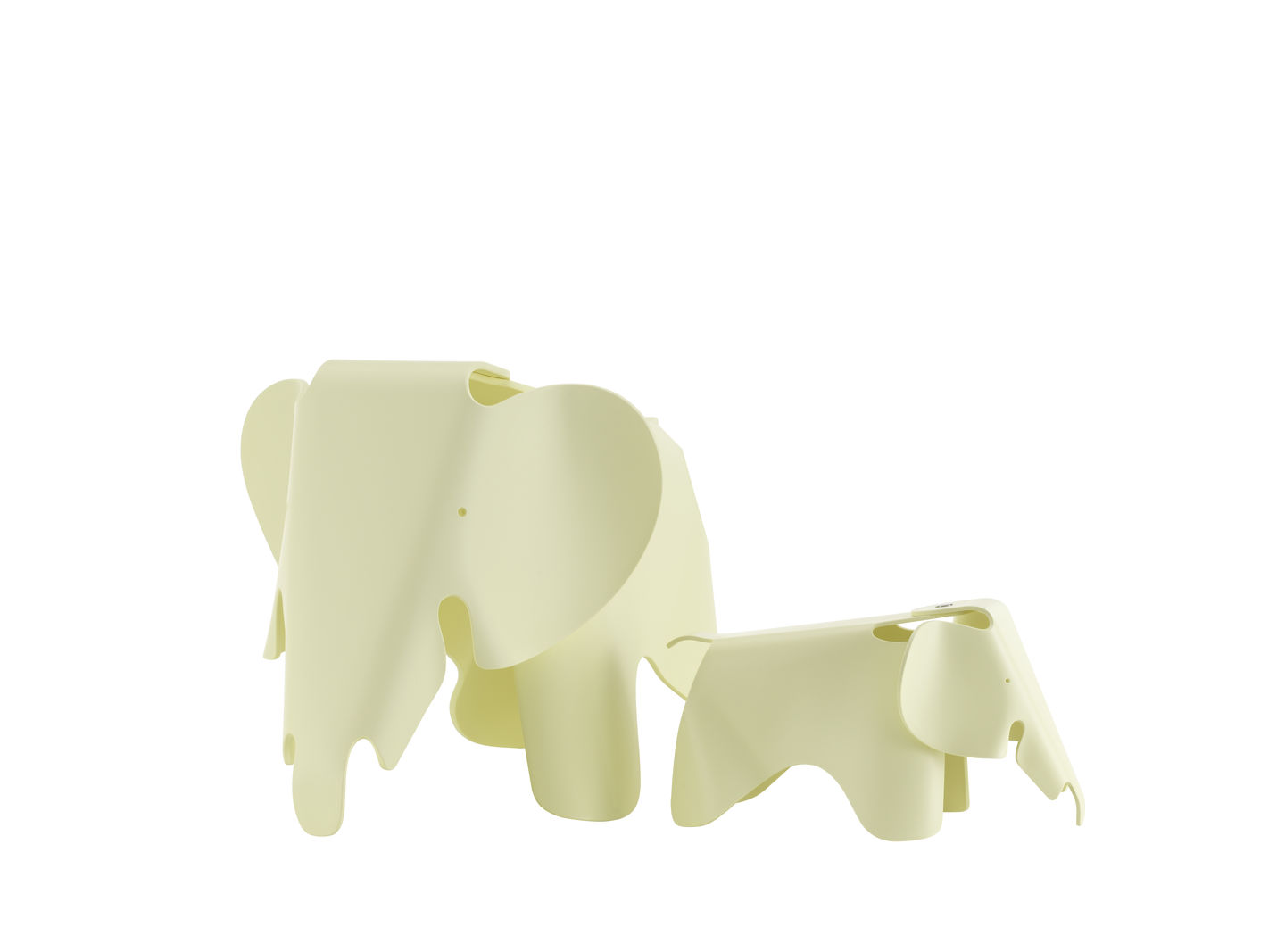 Eames Elephant tabouret RE Vitra jaune canari