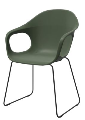 Fauteuil Elephantino piètement à patins Kristalia