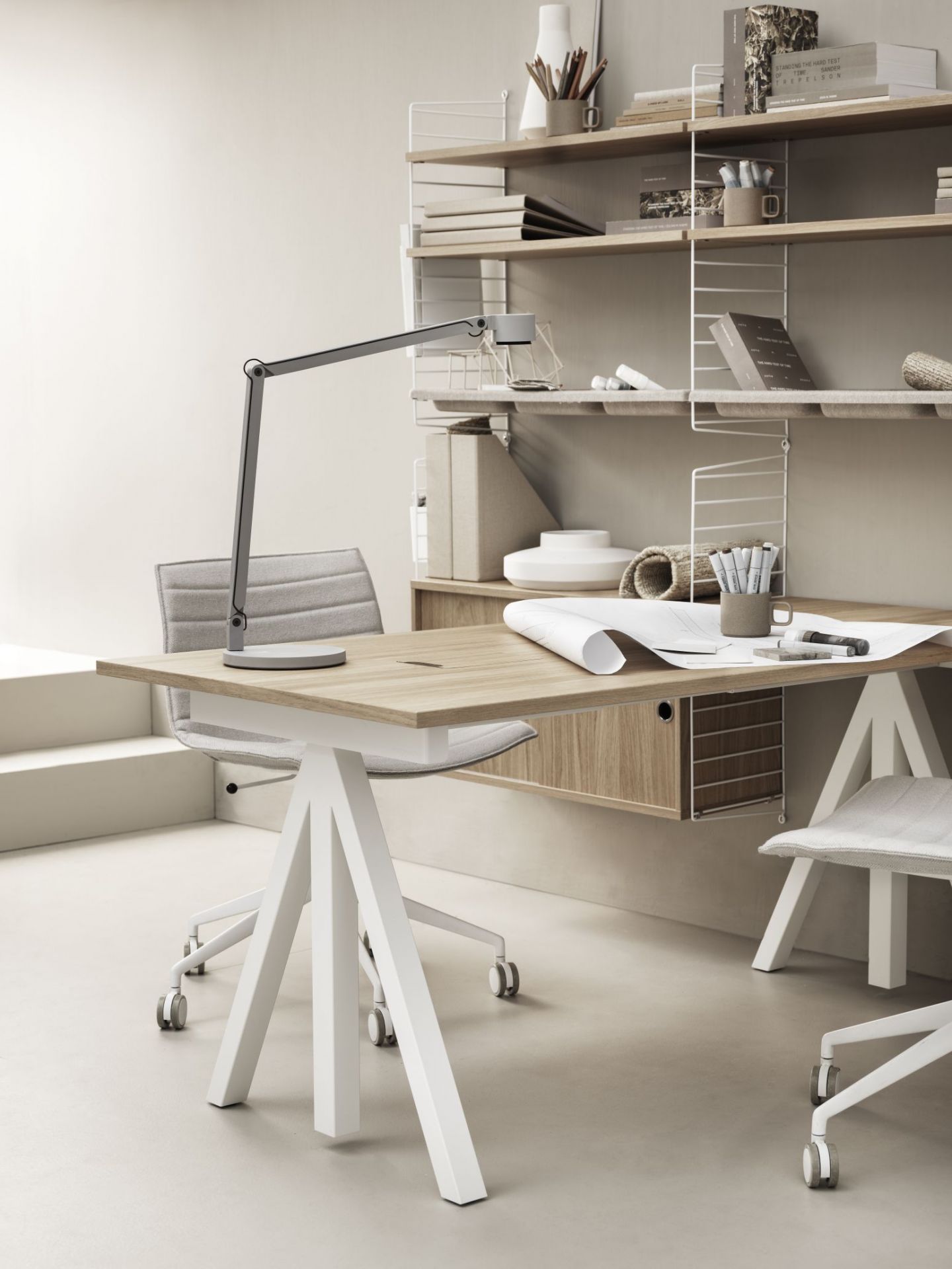 Bureau Fix String Furniture Chêne