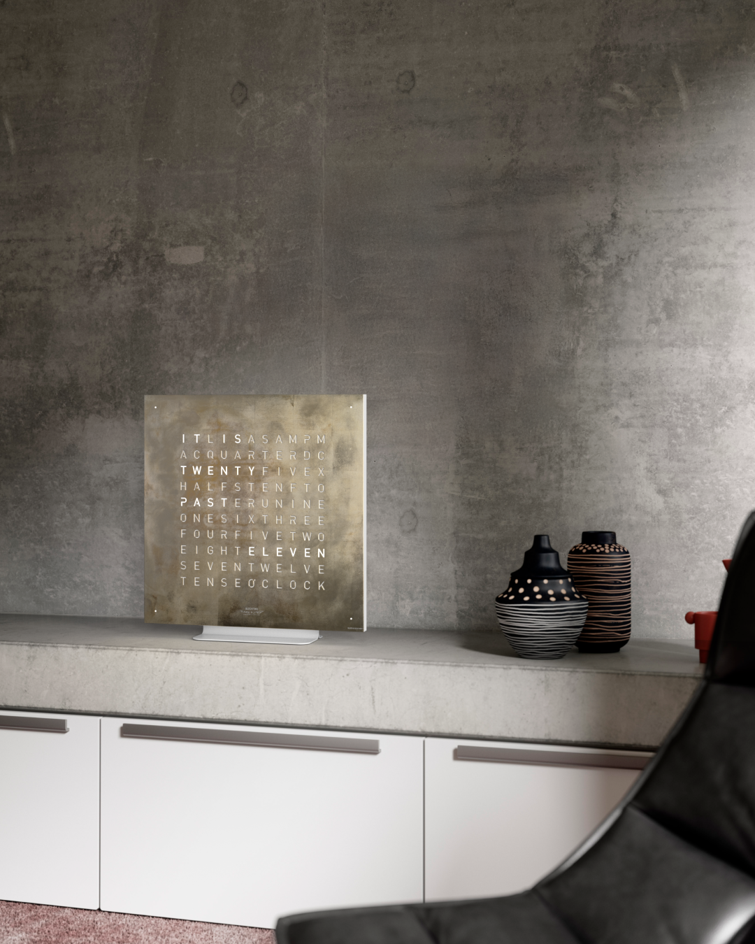 Earth 45 Creator's Edition Horloge murale / Objet temporel Anglais QLOCKTWO