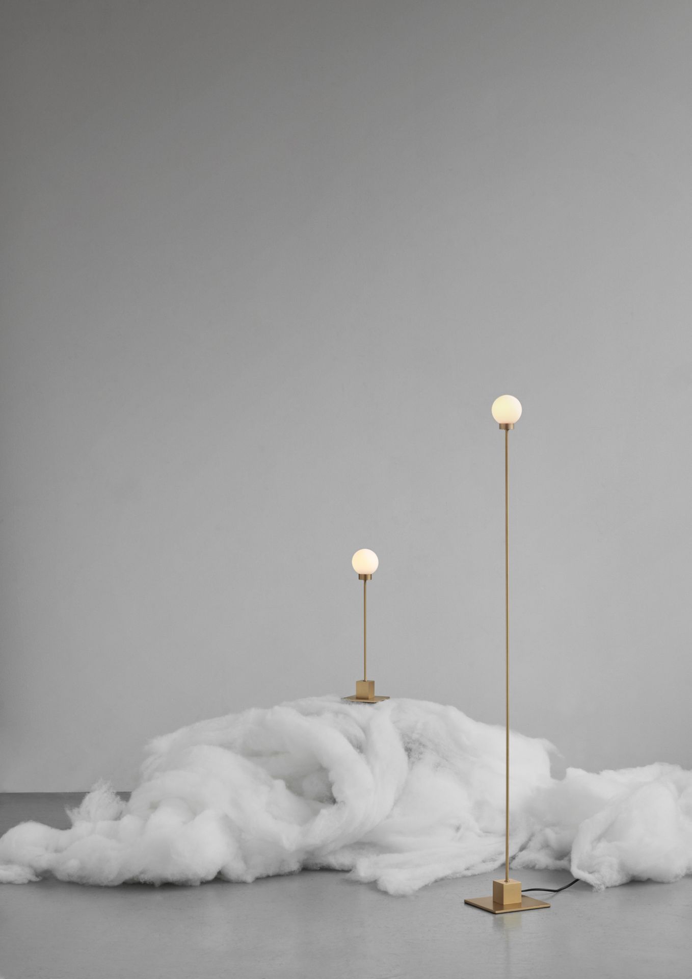 Snowball Floor lampadaire noir Northern