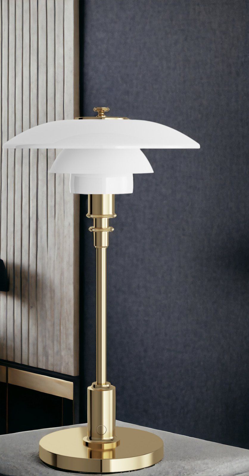 PH 2/1 Lampe portable à batterie / lampe de table Louis Poulsen Laiton