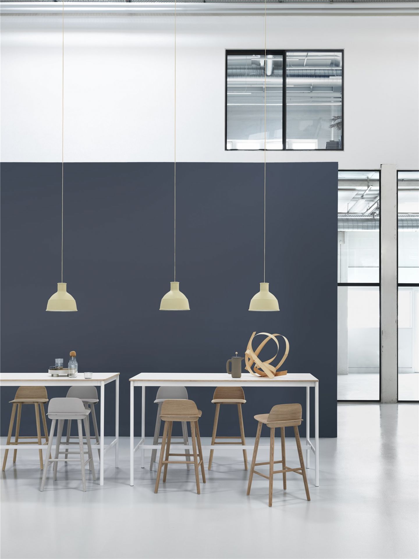 Unfold Pendant Lamp Lampe de suspendue Muuto Marron foncé