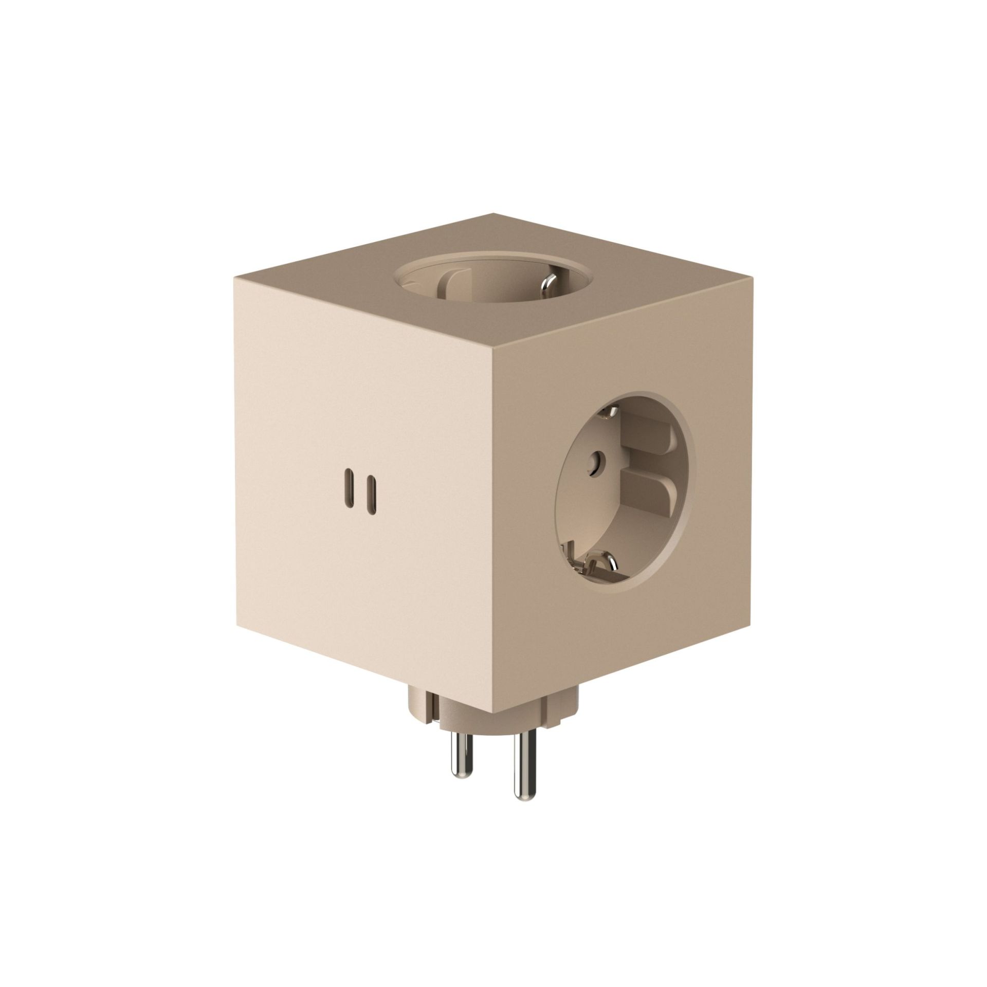 Square 2 - Avolt Cube de prises avec USB-C sand dfp Design 