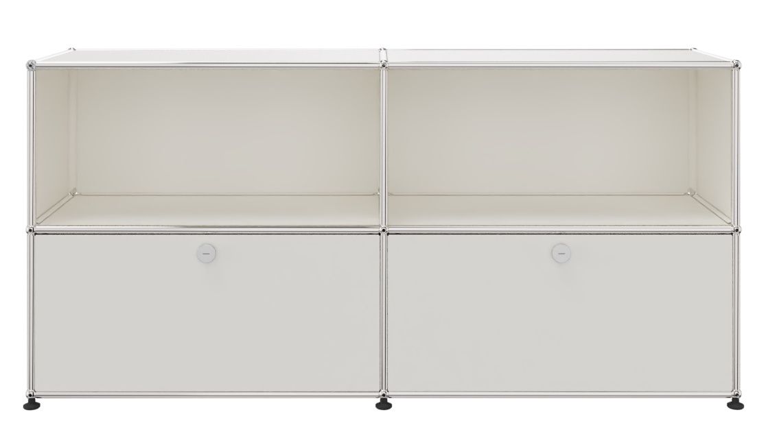 USM Haller Buffet 2 Ouverts / 2 Volets Blanc pur - FAST DELIVERY