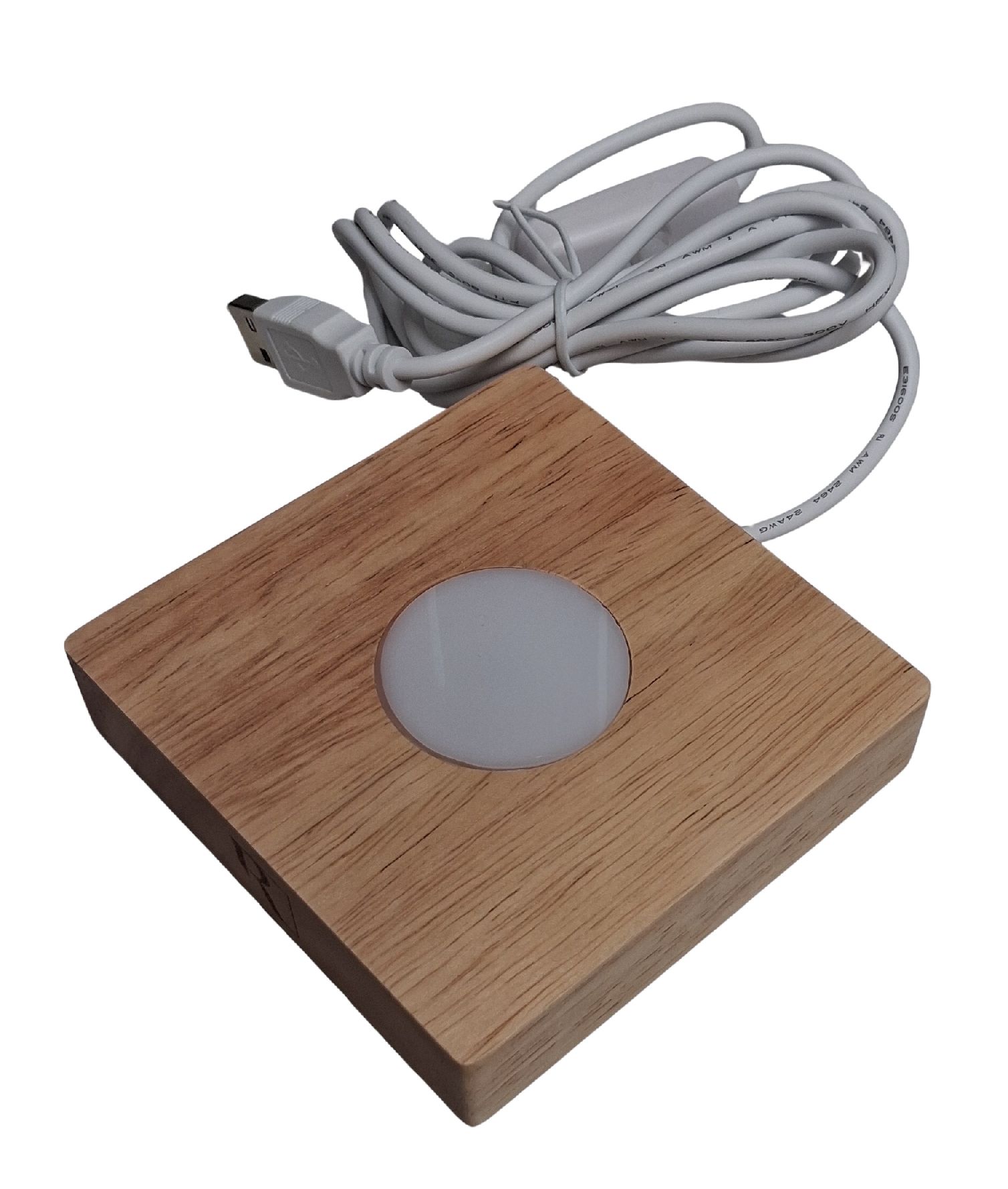 Socle en bois LED (1 pièce) pour lampes de poésie lampes à sac lumineuses Räder