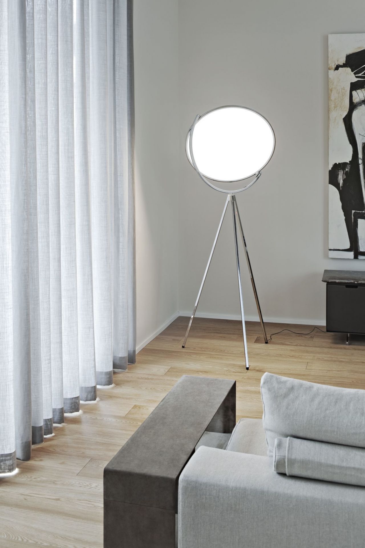 Superloon Lampadaire Chromé Flos
