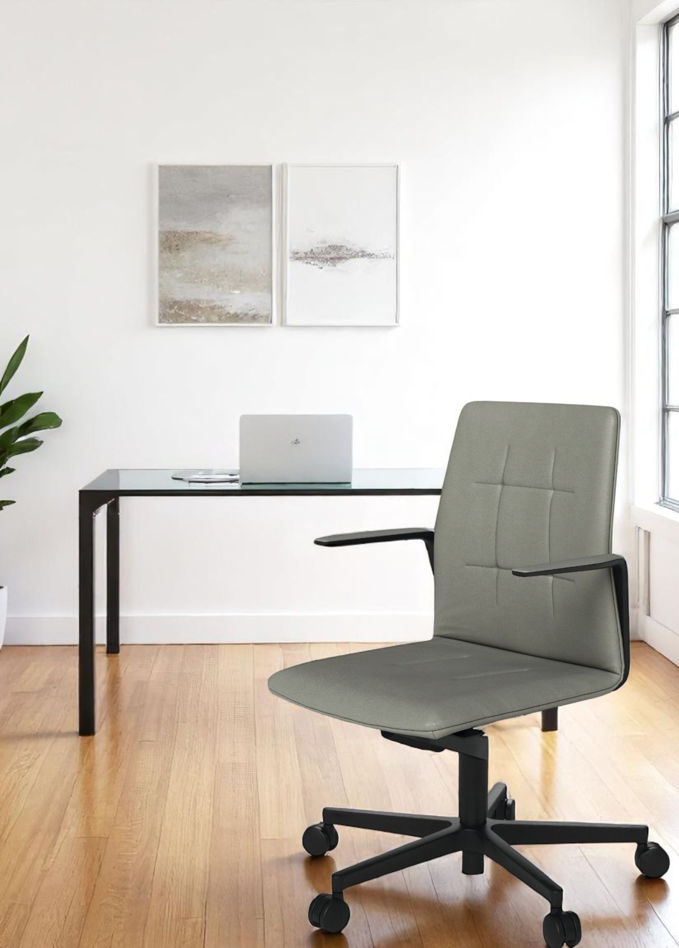 Leadchair Evo chaise pivotante / chaise de bureau avec pied en étoile à cinq branches Walter Knoll
