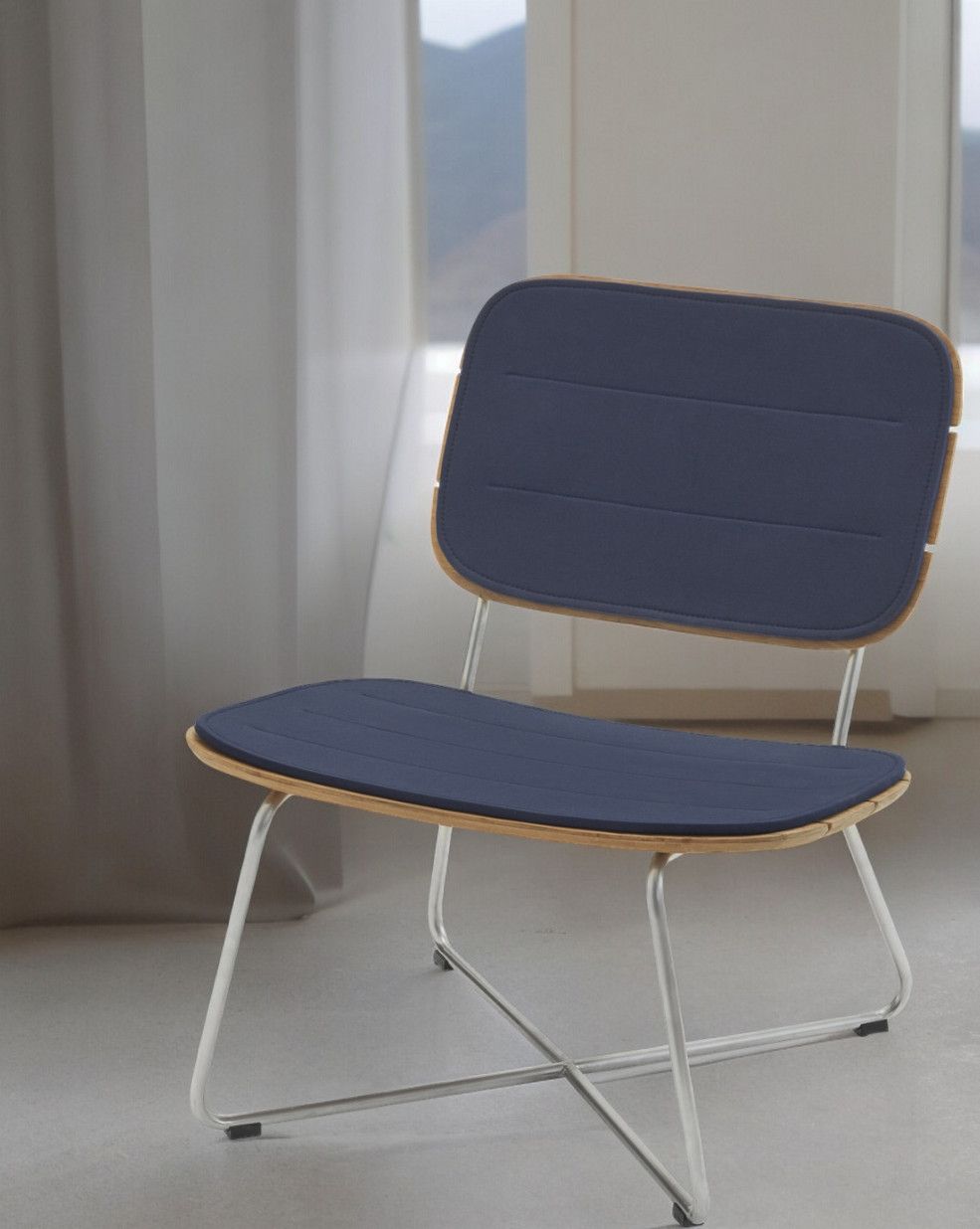 Lilium Lounge Chair chaise coussin d'assise Cushion Outdoor Skagerak by Fritz Hansen
