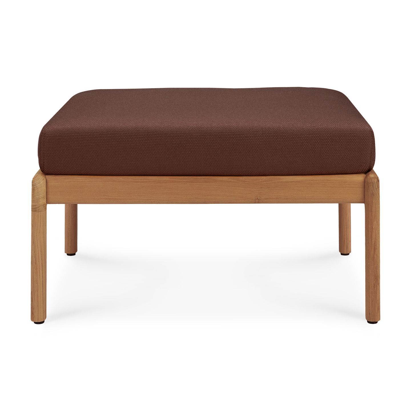 Pouf d'extérieur Jack Outdoor en teck bordeaux Ethnicraft