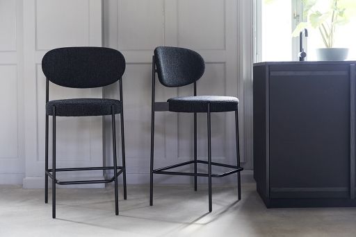 Series 430 Bar Stool Tabouret de bar 75 cm NOIR / REMIX 123 Verpan OFFRE SPECIALE