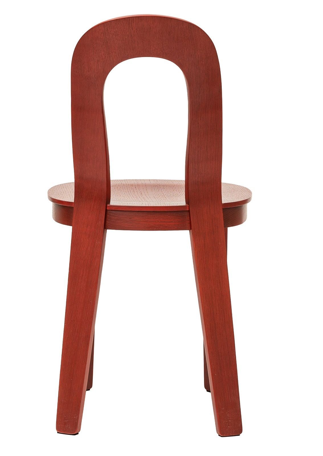 Olivia Chair Chaise en bois Design House Stockholm Chêne rouge Olivia Chair: Moderner Holzstuhl in Rot, Design House Stockholm, Eiche, minimalistisches Design.