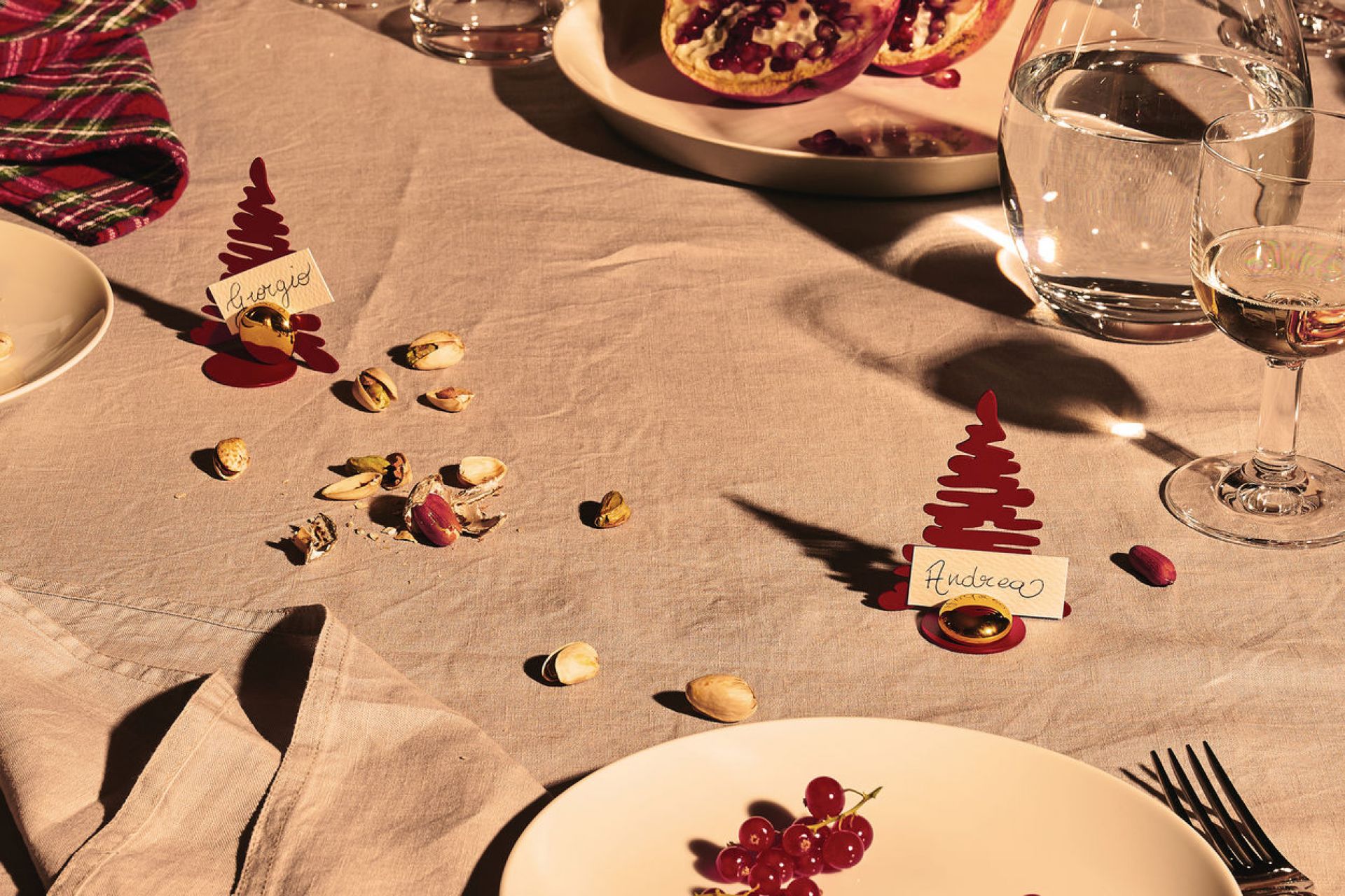 Barkplace Tree Porte-cartes de table Noël Vert Alessi OFFRE SPECIALE