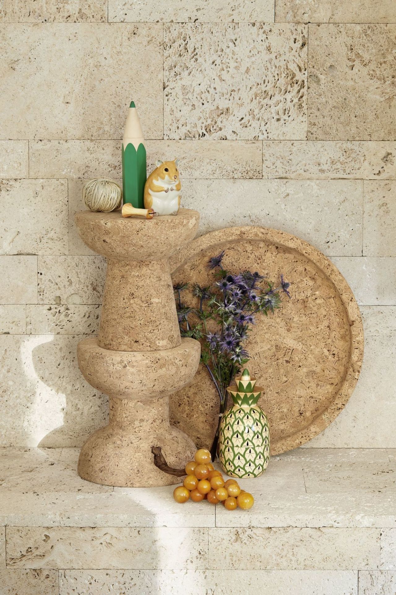 Cork Family Modèle D table/tabouret Vitra