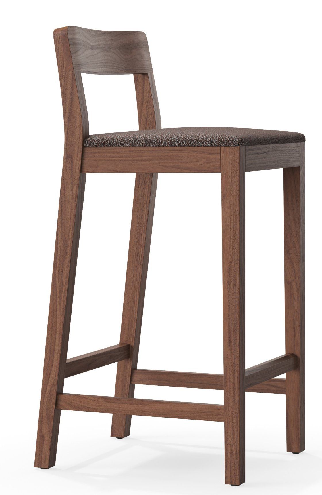 Sit tabouret de bar en bois avec coussin d'assise Zeitraum