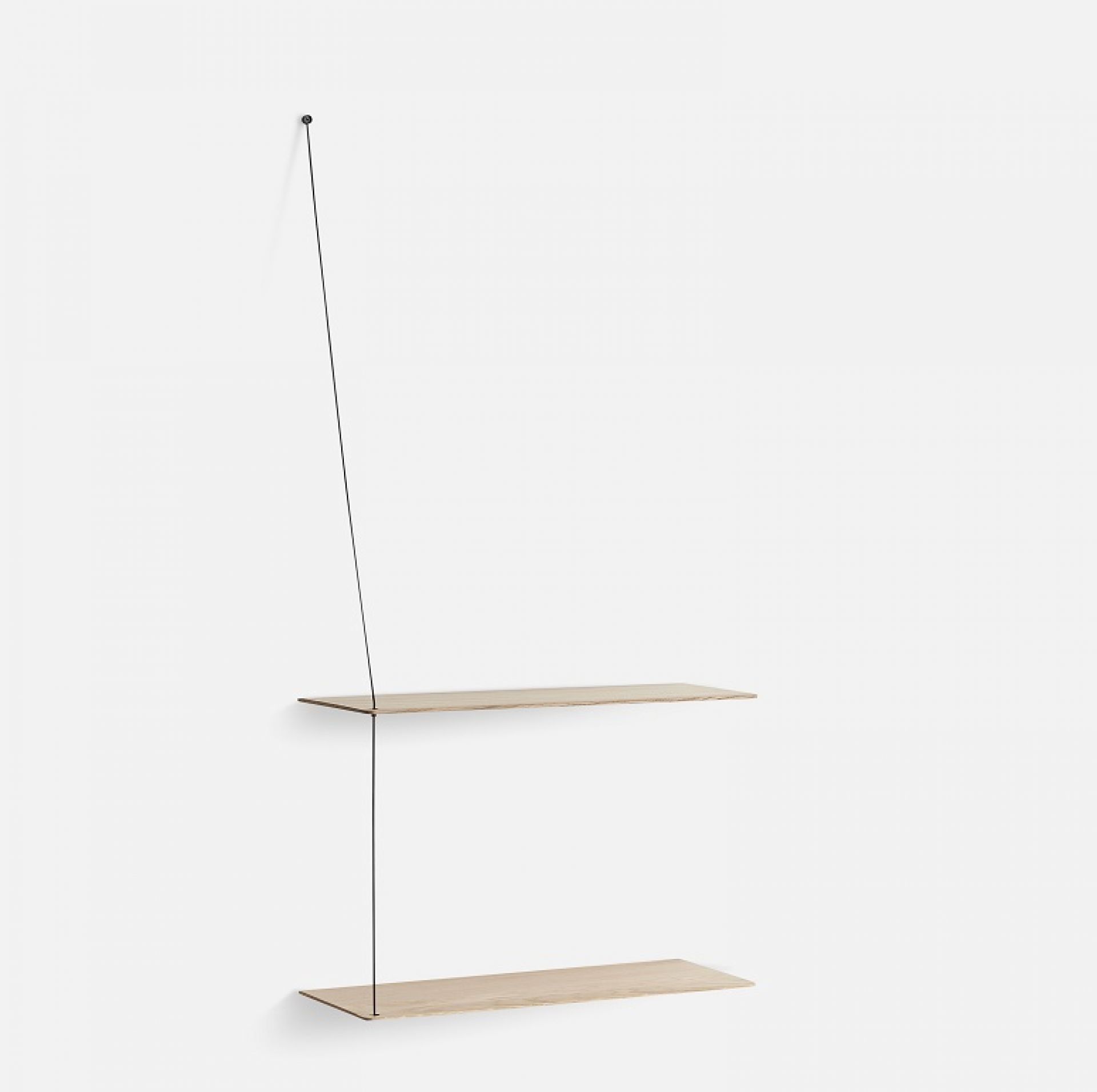 Stedge Étagère murale largeur 60 cm Woud chêne blanc pigmenté