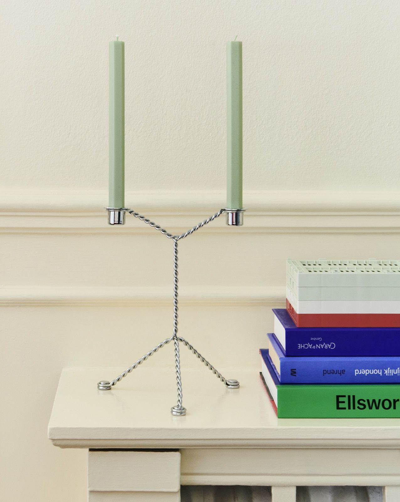 Wire Candleholder Bougeoir Hay