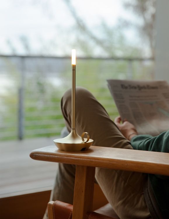 Wick Portable Lampe de batterie / Lampe de table avec USB Graypants