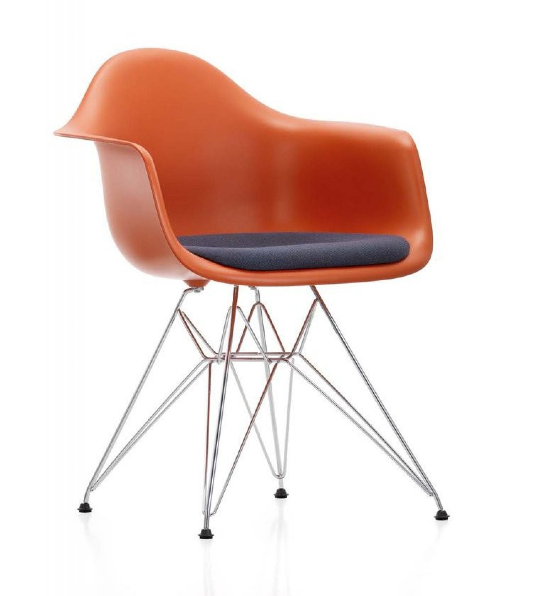 Eames Plastic Arm Chair DAR chaise avec coussin d'assise Vitra
