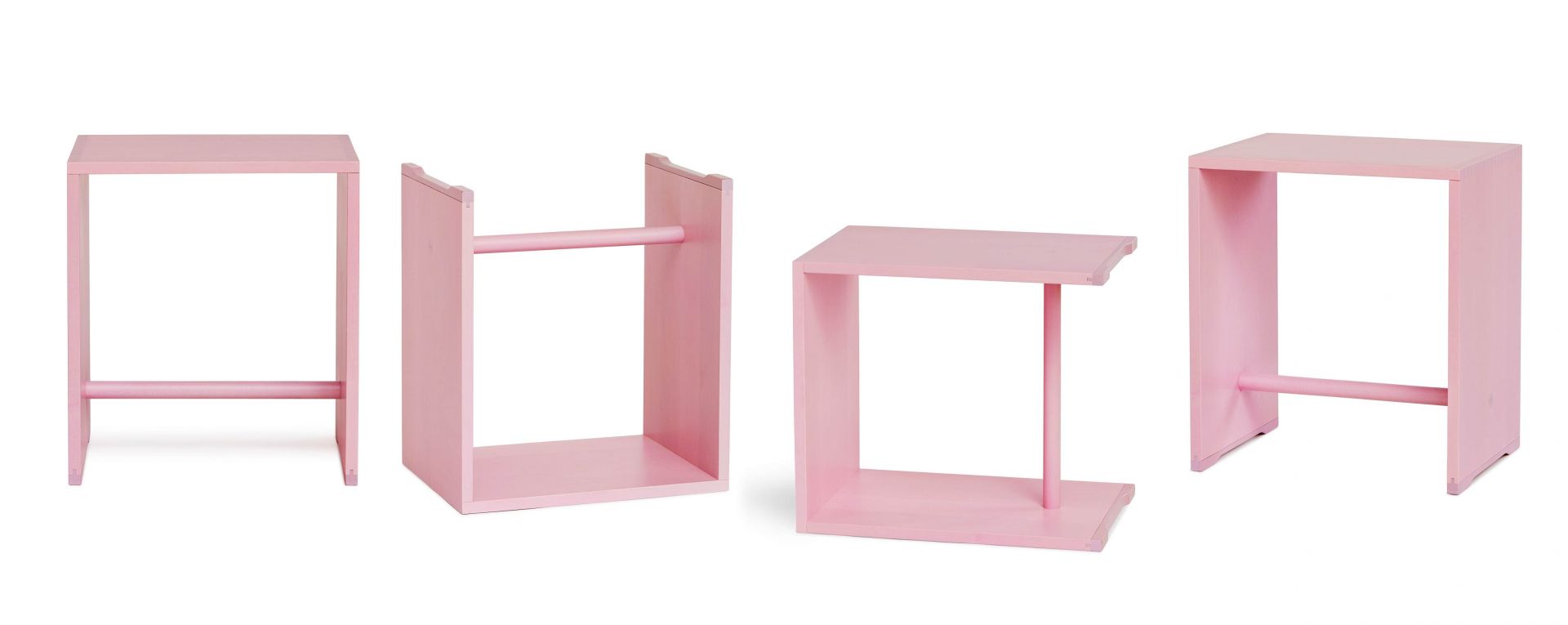 Ulmer tabouret Max Bill Rosa wb form LIMITED EDITION