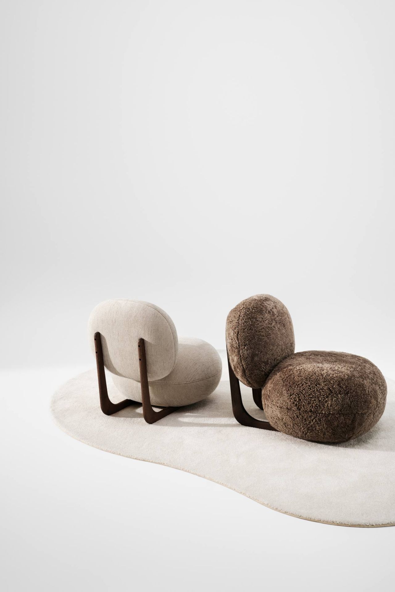 Copper Lounge Chair fauteuil structure bois NORR11