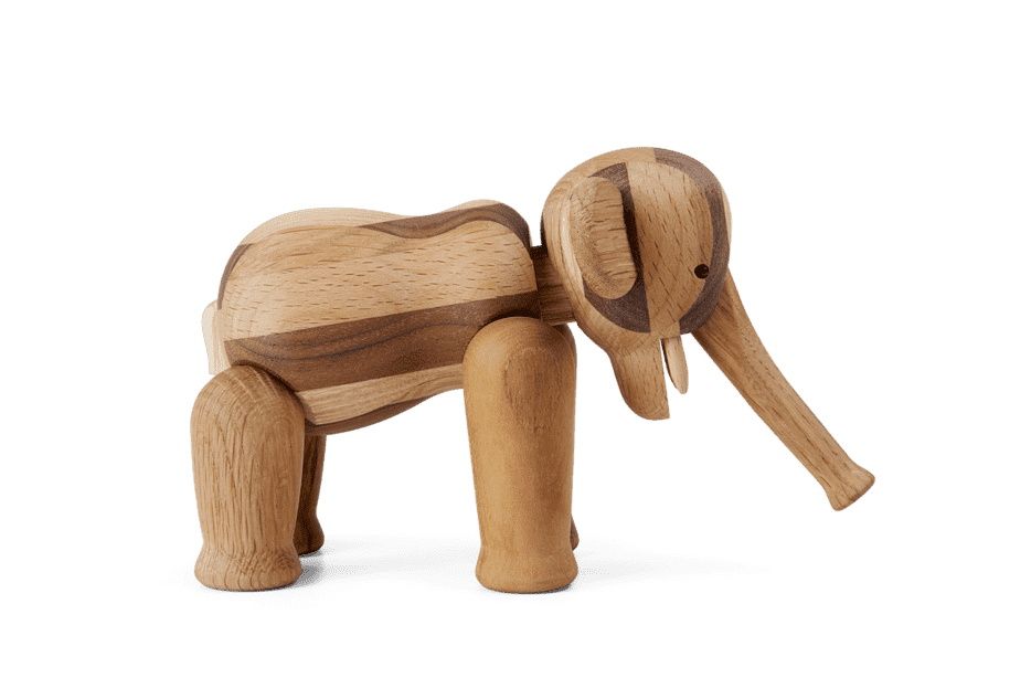 Reworked Elephant Mini H9cm figurine en bois Kay Bojesen OFFRE SPECIALE