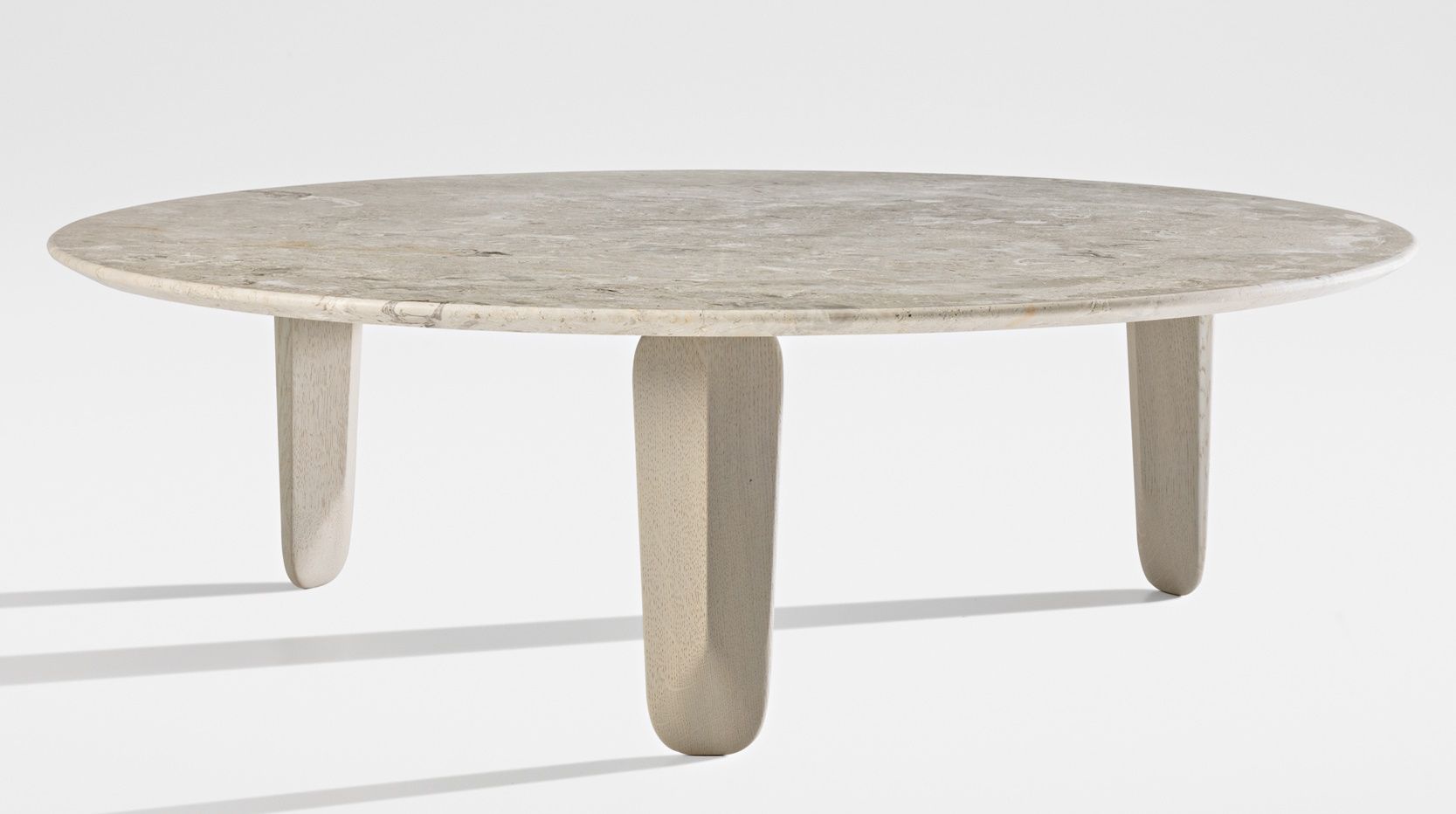 Kuyu Marble Ronde Table basse en marbre Ronde Zeitraum