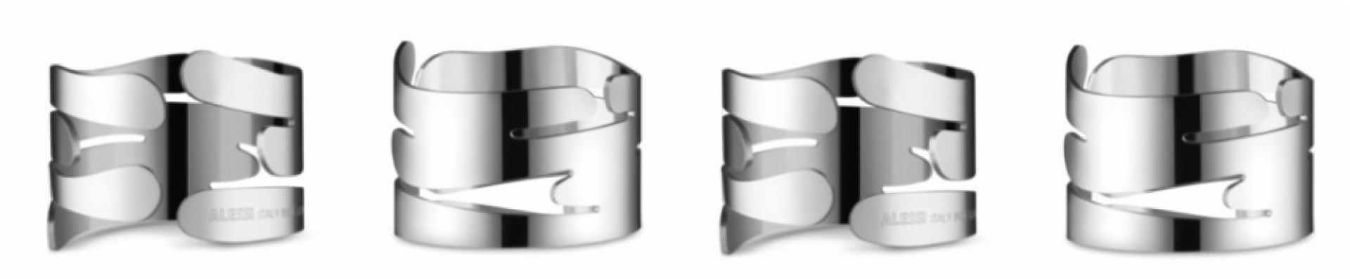 Barkring Rond de serviette BM17 set de 4 Alessi 