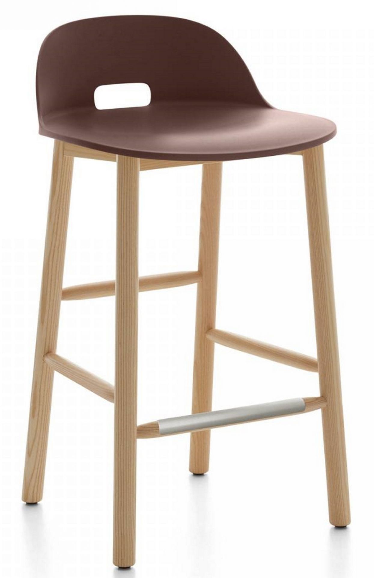 Alfi Barhocker niedriger Rücken Emeco-dunkel braun