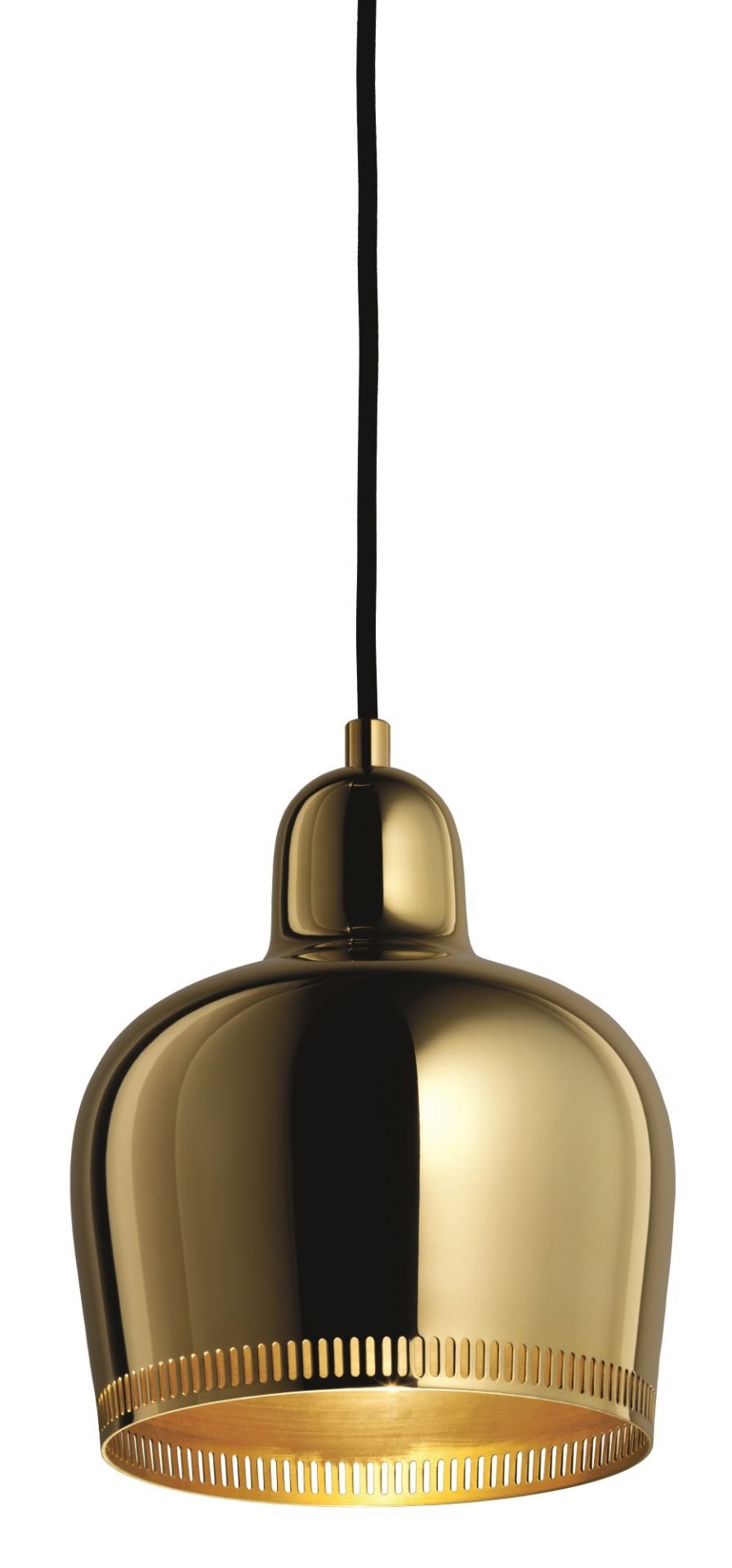 A330S Golden Bell suspension Savoy laiton Artek